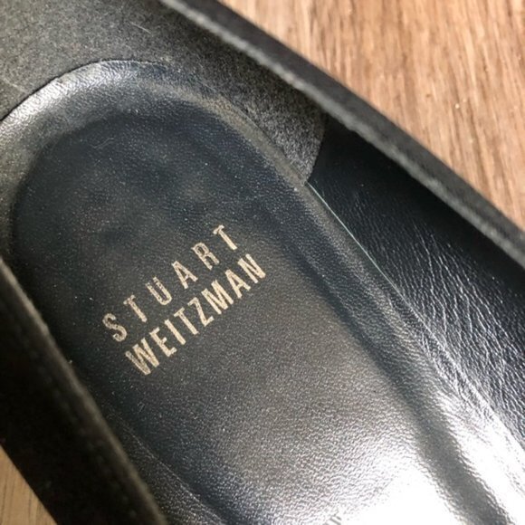 Stuart‎ Weizmann kitten Heels square toe pumps work - Picture 5 of 6